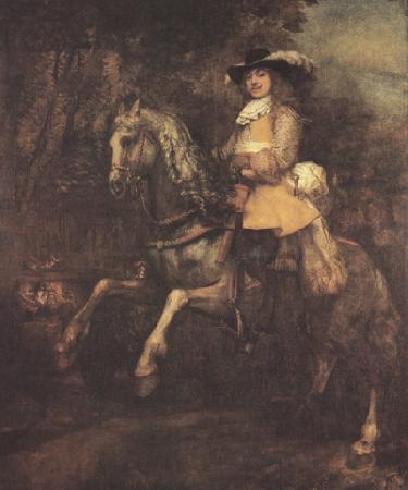 REMBRANDT Harmenszoon van Rijn portrait of Frederick Ribel on horseback (mk33) oil painting image